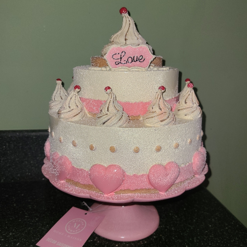 Pink Heart Cake 💕